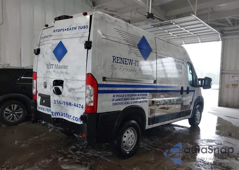 2023 Ram Promaster 2500 High Roof 136 Wb from USA, damaged, VIN 3C6LRVCGXPE522958